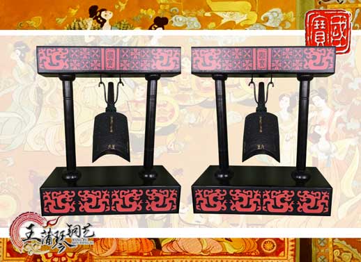 單件編鐘工藝品、外賓禮品、中國青銅編鐘